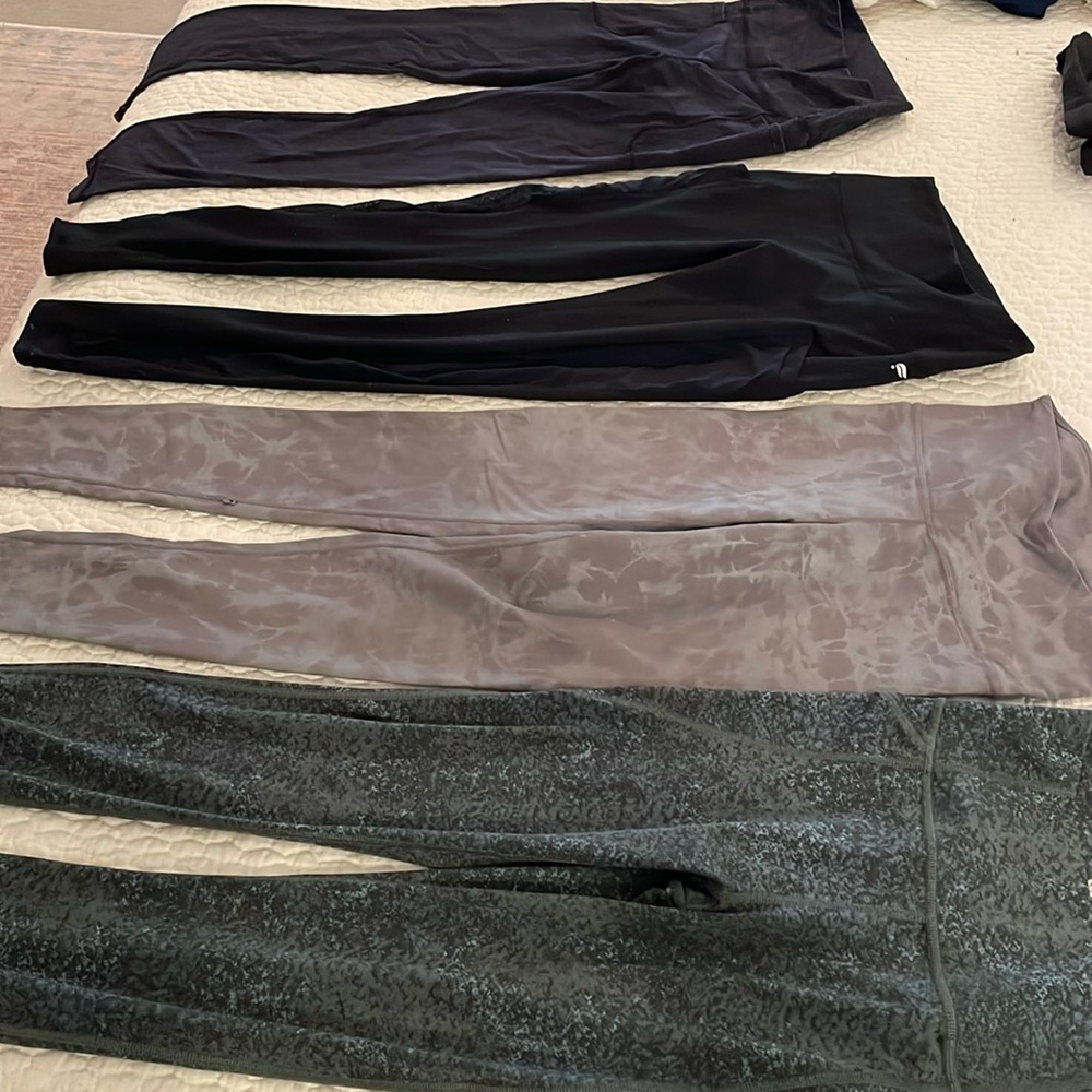 4 pair Leggings. All Size S. Brands All in motion, Envy, Joy Lab, Power Hold.